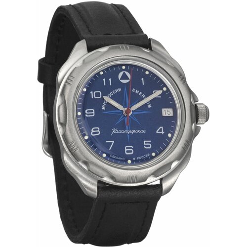 Наручные часы Восток Командирские, черный, серый восток партнер 251318 механические российские часы