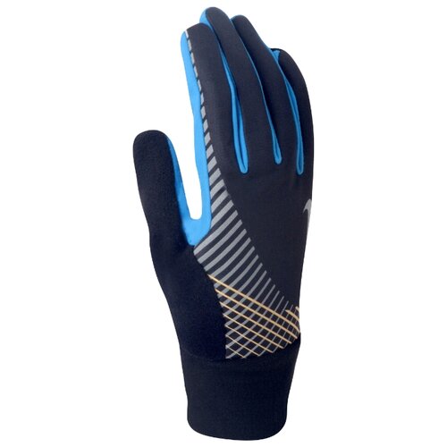 фото Перчатки для бега nike men's elite storm fit tech run gloves s black/blue hero/laser orange n.rg.31.048.sl-048-s