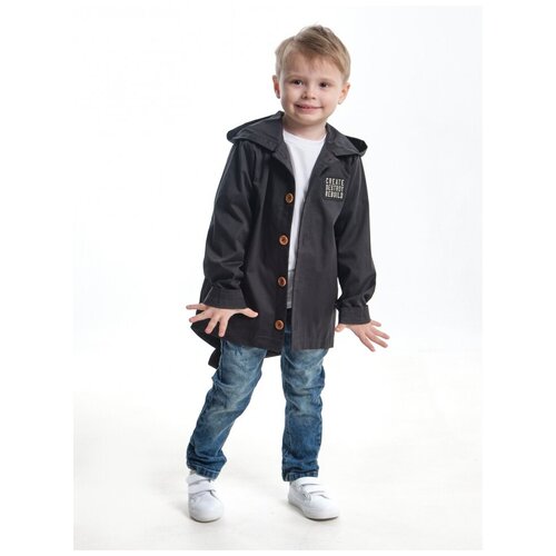 фото Толстовка для мальчиков mini maxi, модель 4487, цвет черный, размер 98