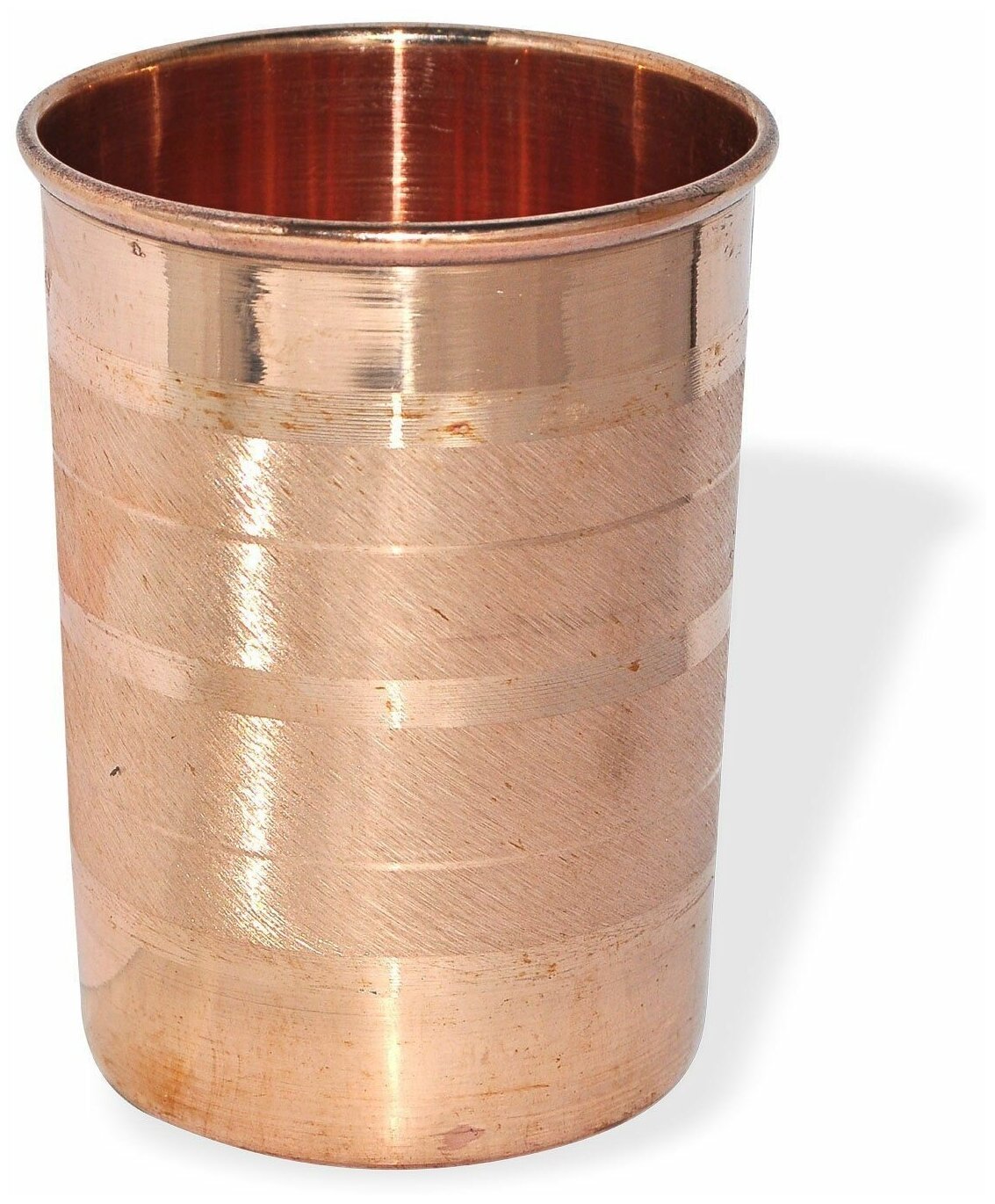 Стакан медный, цельномедный Copper cup для настаивания, обеззараживания воды