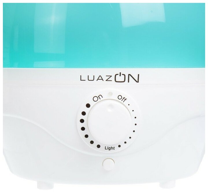Увлажнитель воздуха Luazon LHU-04, ультразвуковой, 18 Вт, 2 л, 35 м2, бело-голубой - фотография № 3