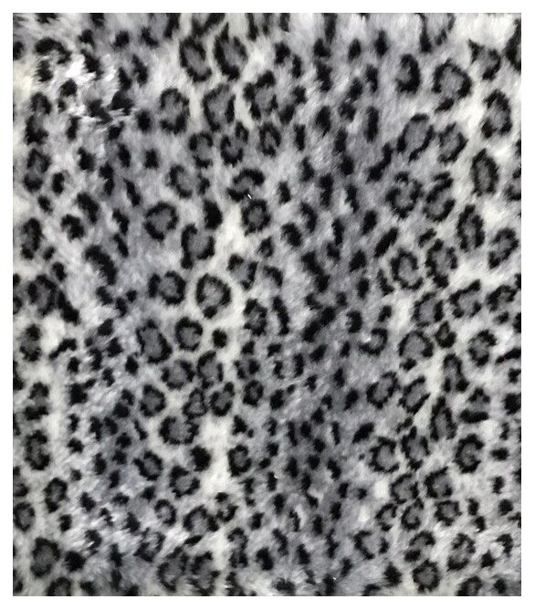Когтеточка Столбик 1 м Пушок джут мех серый леопард (1 шт) - фотография № 2
