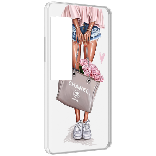 Чехол MyPads Девушка-с-сумкой женский для Meizu Pro 7 Plus задняя-панель-накладка-бампер чехол mypads девушка с сумкой женский для meizu pro 7 plus задняя панель накладка бампер