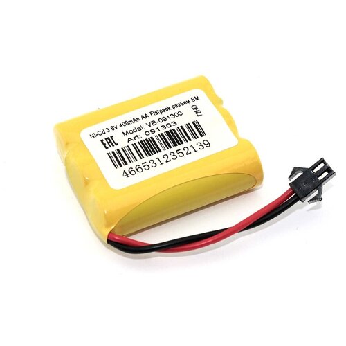 Аккумулятор Ni-Cd 3.6V 400mAh AA Flatpack разъем SM