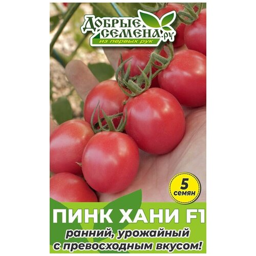 томаты розовый коктейльный 350 г Семена томата Пинк Хани F1 - 5 шт - Добрые Семена. ру