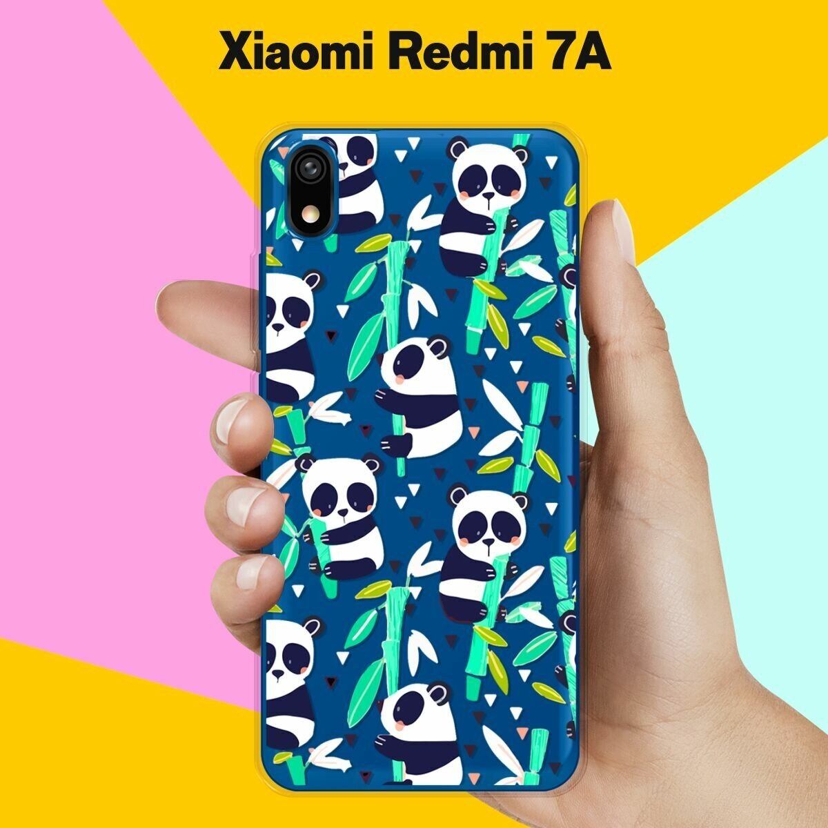 Силиконовый чехол на Xiaomi Redmi 7A Панда / для Сяоми Редми 7А