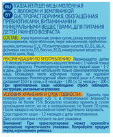 Каша ФрутоНяня молочная пшеничная с яблоком и земляникой (с 6 месяцев) 200 г