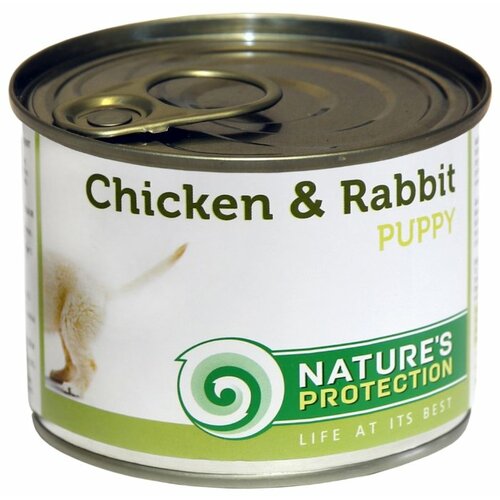 Nature’s Protection Консервы для щенков Nature’s Protection Puppy Chicken & Rabbit с мясом курицы и кролика, 400 г, 3 шт.