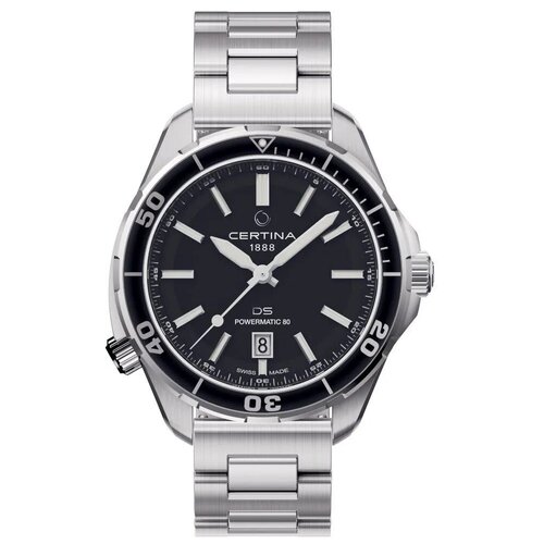 фото Мужские швейцарские наручные часы certina ds+ c041.407.19.051.00с гарантией со сменным безелем, система быстрой смены ремешка