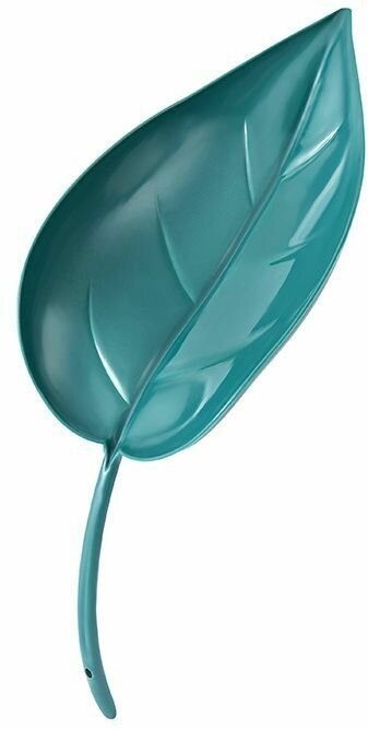 фото Устройство для полива комнатных растений "Листик" (воронка для удобного поливания цветов в горшках, автополив), 19 х 7.5 см, цвет темно-зеленый