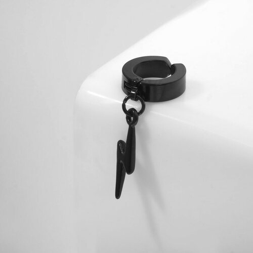 Серьги клипсы GH, черный