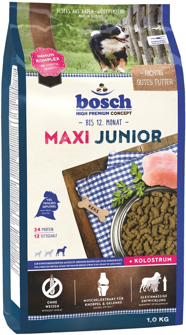 Bosch Maxi Junior сухой корм для щенков 1 кг