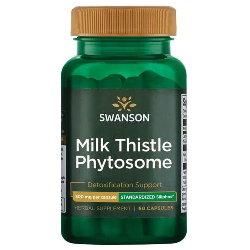 Swanson Milk Thistle Phytosome (Фитосома расторопши пятнистой - стандартизированный Siliphos) 300 мг 60 капсул