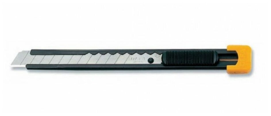 Нож OLFA с выдвижным лезвием, металлический корпус, 9мм {OL-S}