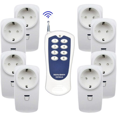 Розетки с дистанционным управлением, дальность 500м (00185)