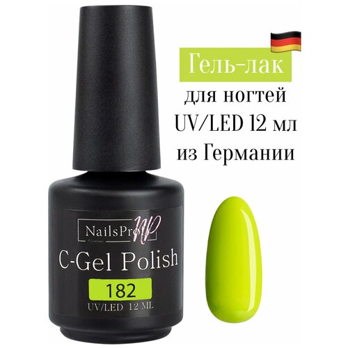 NailsProfi Гель-лак C-Gel Polish, 12 мл, 182