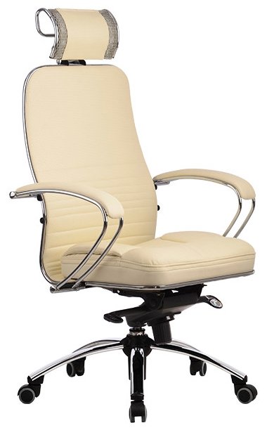 Компьютерное кресло Метта SAMURAI KL-2.04 для руководителя, обивка: искусственная кожа, цвет: 720-Бежевый