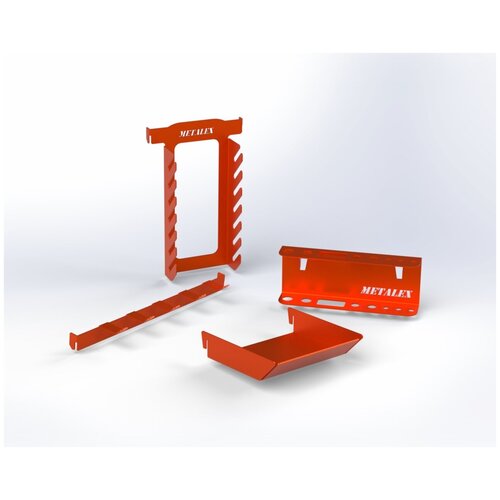Набор аксессуаров Metalex для перфопанели (оранжевый) держатель для ключей metalex 240х150 оранжевый