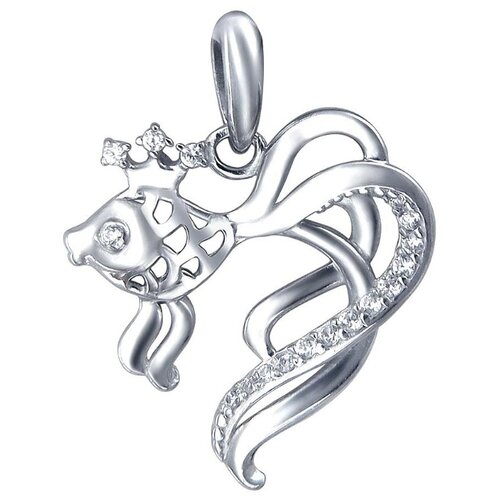 фото Эстет подвеска с 17 фианитами из серебра 01п153013