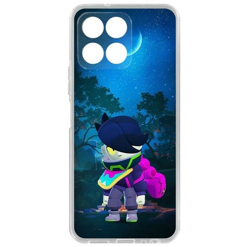 Чехол-накладка Krutoff Clear Case Brawl Stars-Орочи Эдгар для Honor X6 чехол накладка krutoff clear case brawl stars орочи эдгар для huawei nova 11 pro