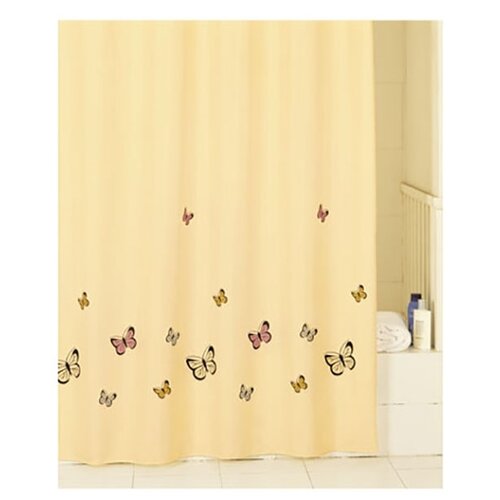 фото Штора для ванны iddis butterfly 200x200 желтая