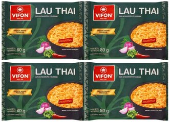 Лапша быстрого приготовления тайская кухня LAU THAI (4 шт. по 80 г)