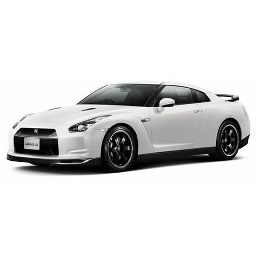 Машинка Welly Nissan GTR, 43632 1:38, 11 см, белый машинка welly 1 38 nissan gt r r35 цвета в ассортименте 43632w