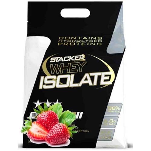 Протеин изолят Whey Isolate с BCAA + глютамин Stacker2 750 гр., клубника протеин изолят whey isolate с bcaa глютамин stacker2 750 гр банан