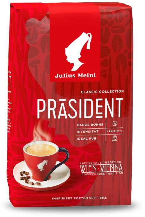 Кофе Julius Meinl Президент в зернах, 500 г (47) 864731