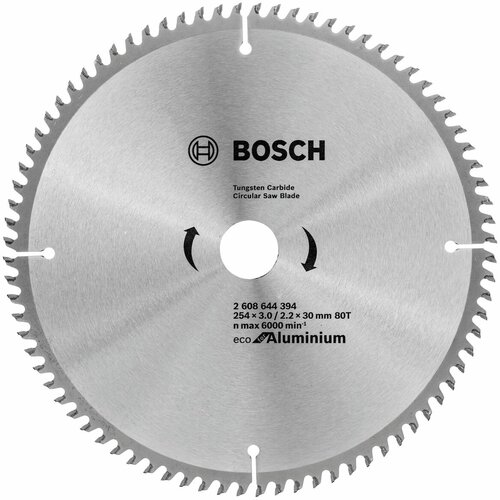 Пильный диск BOSCH ECO AL 2608644394 254х30 мм