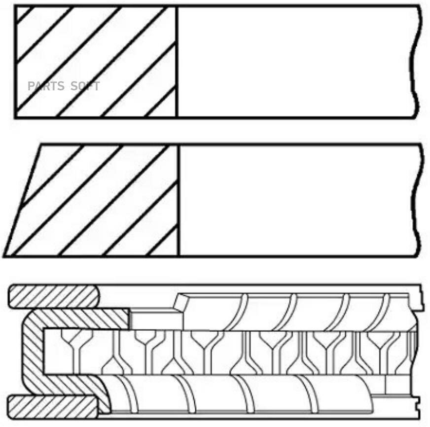 Кольца SEAT CORDOBA / AUDI A2 [8Z0] GOETZE / арт. 0811610000 - (1 шт)