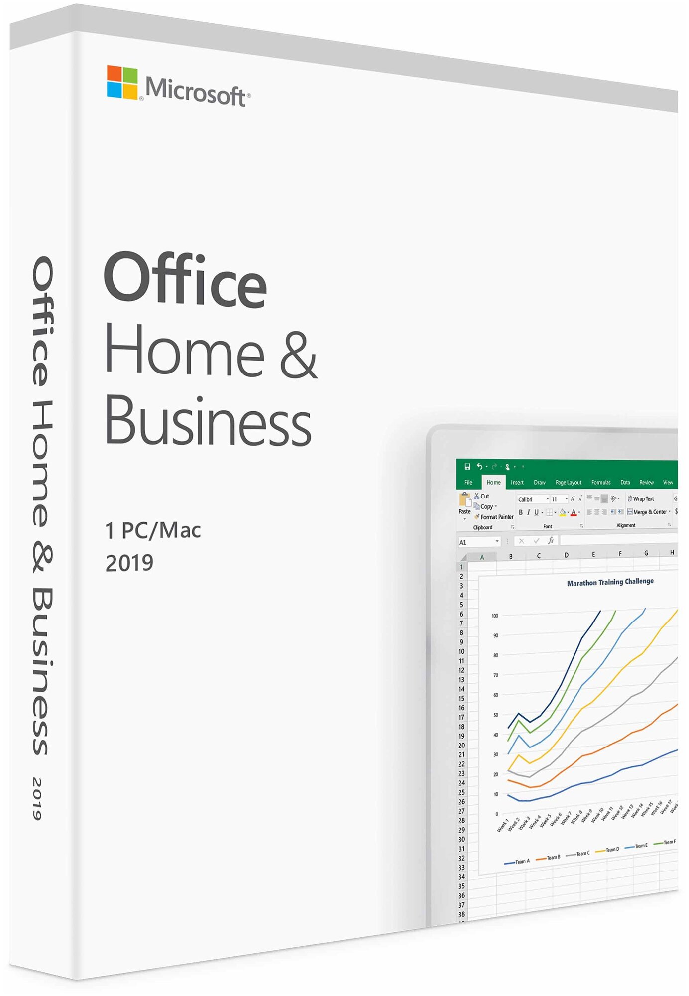 Офисное приложение MICROSOFT Office для дома и бизнеса 2019, Rus [t5d-03361] - фото №1