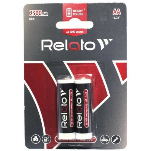 Аккумулятор AA - Relato Ready-to-Use HR6 AA2300 R2U Ni-MH 2300 mAh