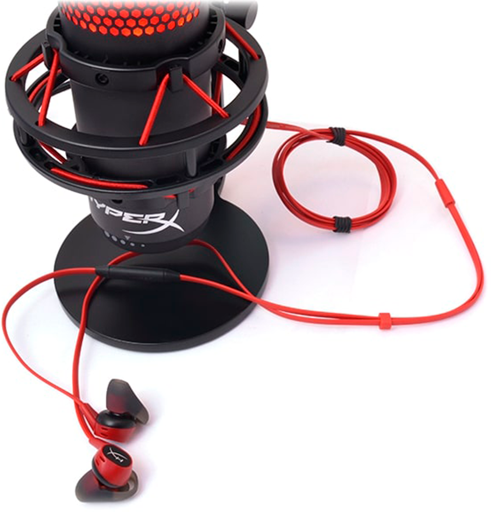 Наушники с микрофоном HYPERX Cloud Earbuds, 3.5 мм, вкладыши, красный [hx-hsceb-rd] - фото №8
