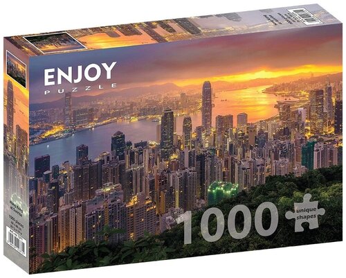 Пазл Enjoy 1000 деталей: Гонконг на рассвете