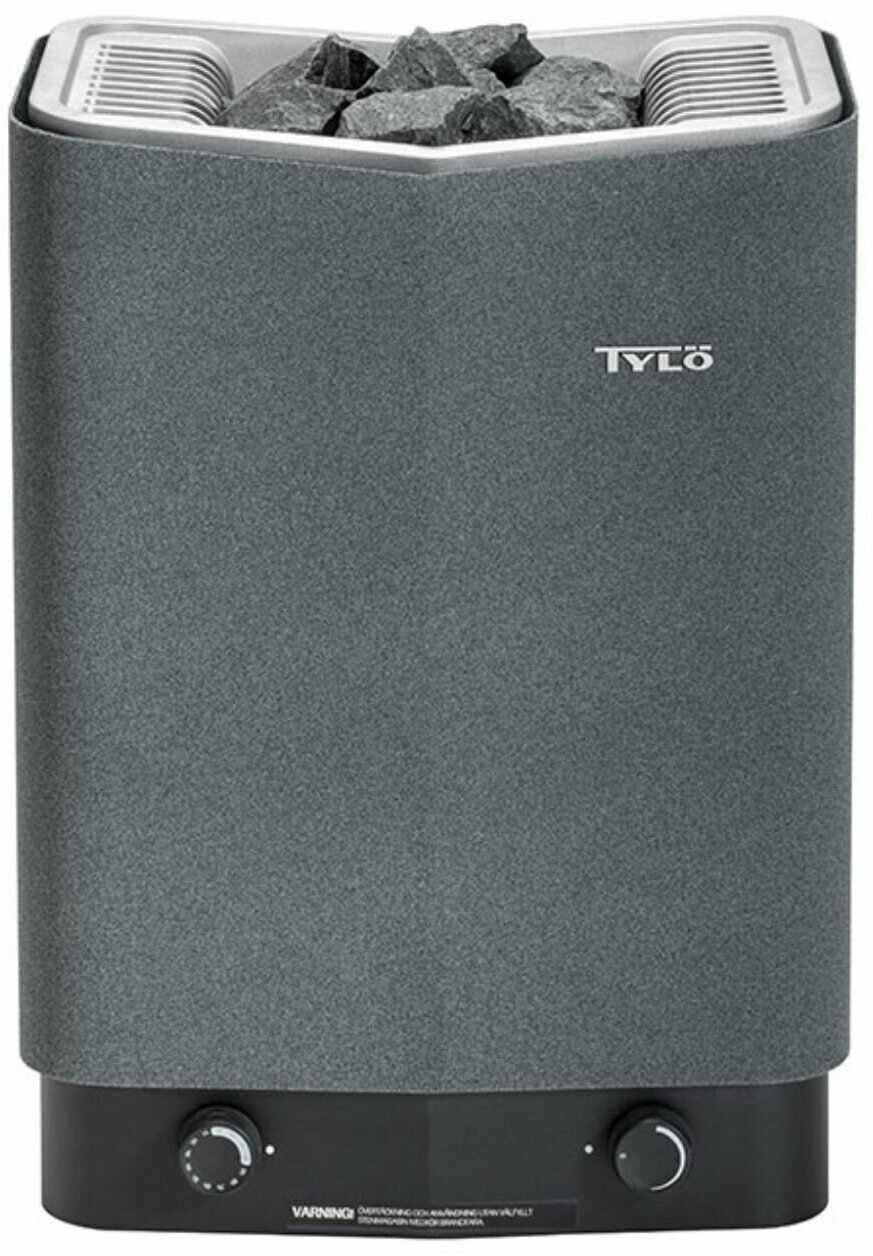 Электрическая печь для сауны Tylo SENSE SPORT 6 серого цвета со встроеным пультом - фотография № 2