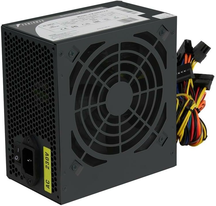 Блок питания atx 600w black pm-600atx-f-bl powerman