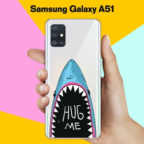 Силиконовый чехол Акула на Samsung Galaxy A51 пластиковый чехол леон акула на samsung galaxy alpha самсунг галакси альфа