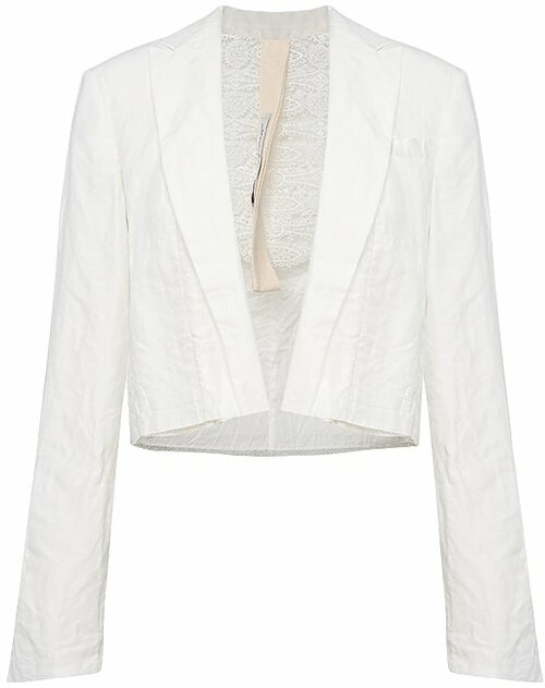 Пиджак Alessandra Marchi, укороченный, размер 46, белый