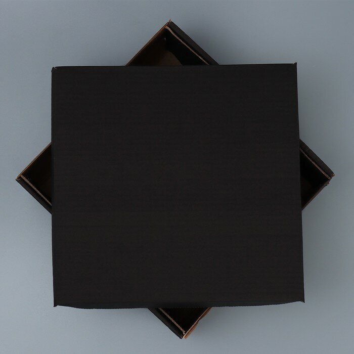 Складная коробка «Черная», 28х28х15 см - фотография № 2