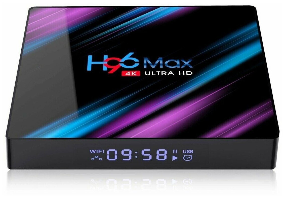 H96 MAX Android 10 ТВ-приставка 2/16 Gb RK3318 четырехъядерный 64 бит 2,4G/5,8G Wifi BT 4,0 4K HD