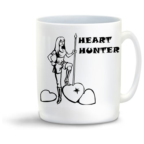 фото Кружка с приколом heart hunter coolpodarok