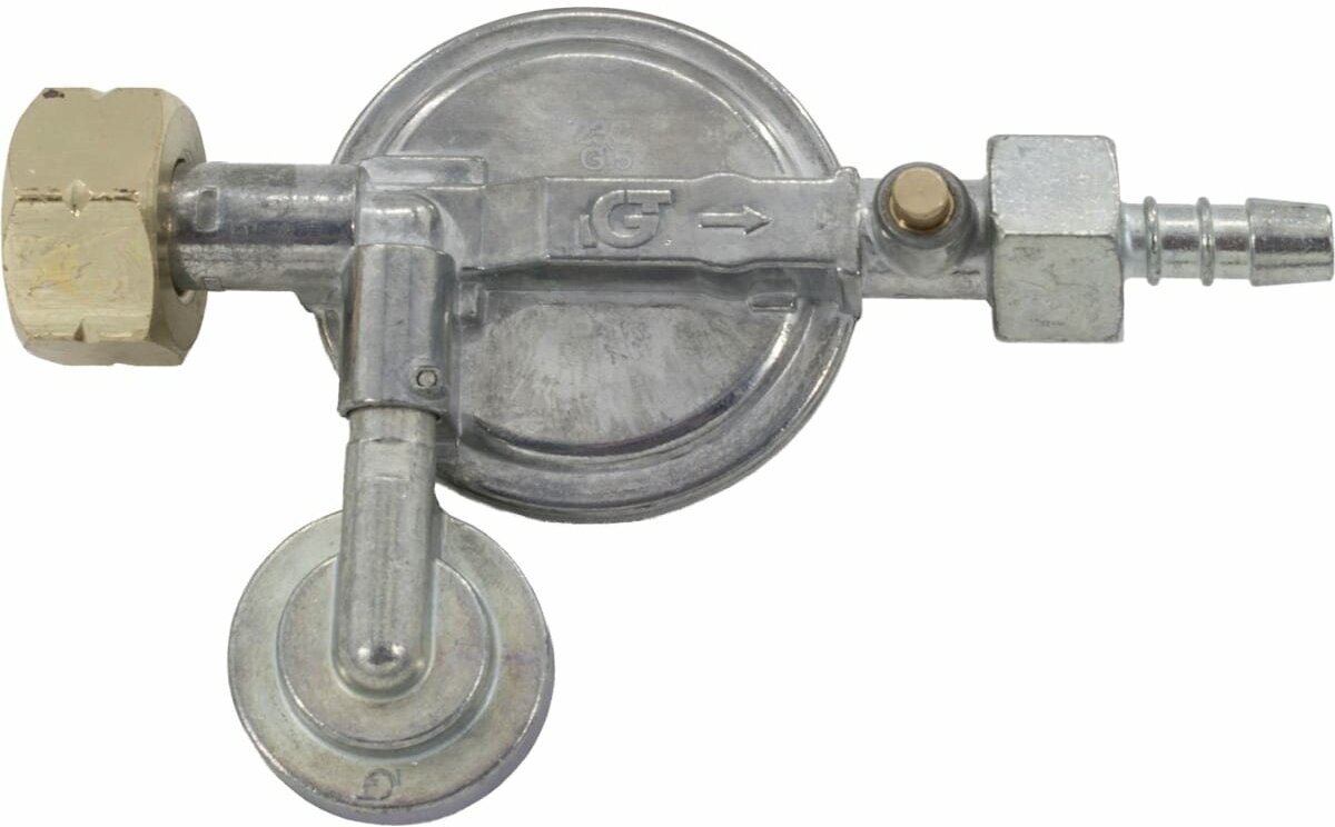 Регулятор давления газа DK-004 c предохранительным клапаном, кнопкой и манометром DRAGONKIT - фотография № 5