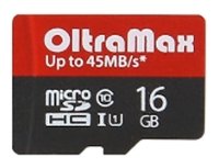 Карта памяти OltraMax microSDHC Class 10 UHS-1 45MB/s + SD adapter