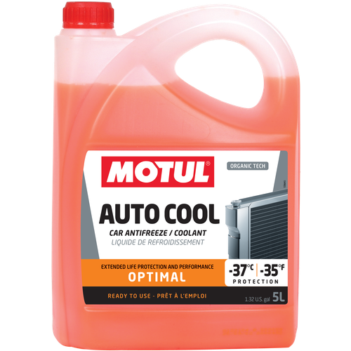 Motul Auto Cool Optimal (5l)_антифриз! Оранжевый -37c, Флуоресцентный Готовый, G12, G12+ 109142 MOTUL арт. 109142