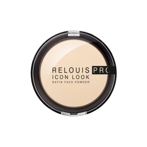 Relouis Пудра компактная Pro Icon Look Satin Face Powder 1 шт. 00 50 г пудра для лица relouis пудра компактная pro icon look satin face powder