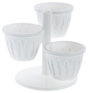 Горшок Plast Avenue Каскад <span>установленных <b>на</b> одну <b>подставку</b>. каждый горшок состоит из двух частей: в верхнюю высаживается растение</span>