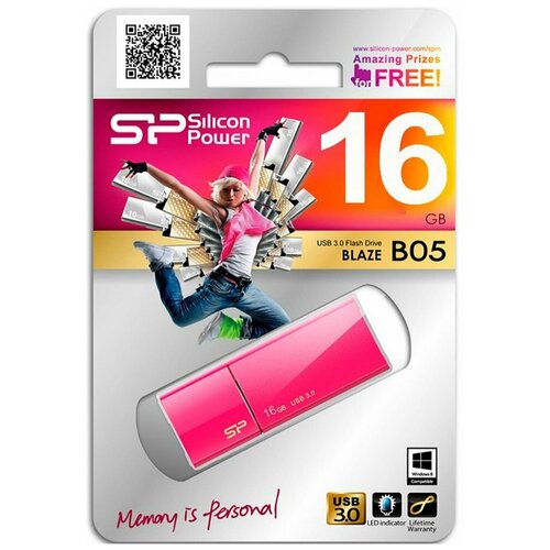 Флешка 16Gb Silicon Power Blaze B05 Red