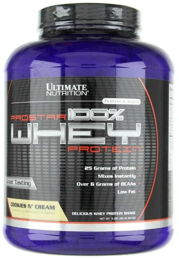 Протеин Ultimate Nutrition Prostar Whey - 2390 г, Печенье с кремом