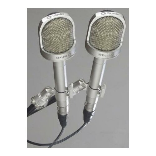 1012111 МК-101-Н-С Микрофон конденсаторный, никель, стереопара, Октава